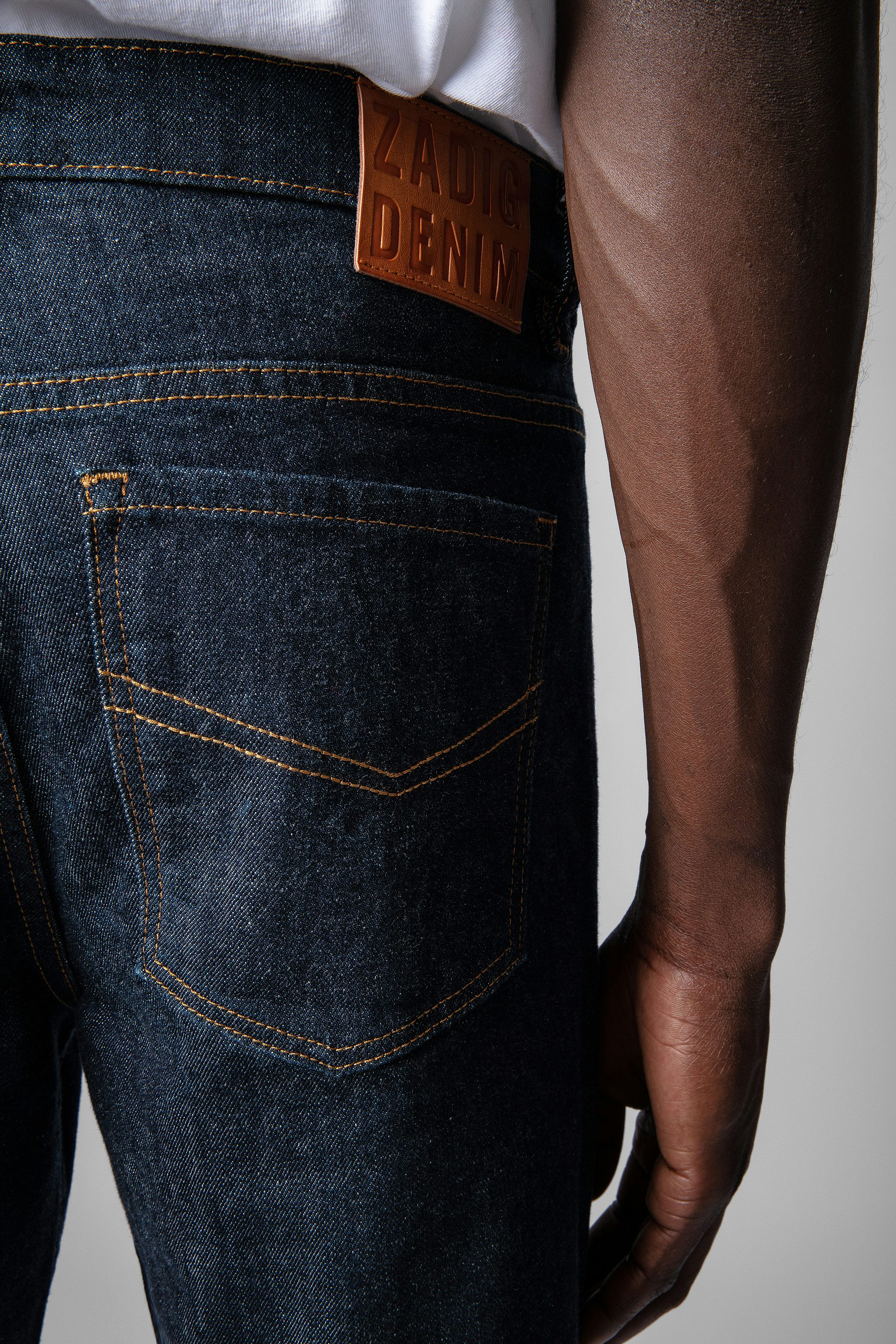 Vaquero Dusty - Vaquero de hombre de denim sin tratar